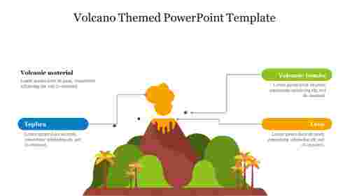 Volcano Themed PowerPoint Template